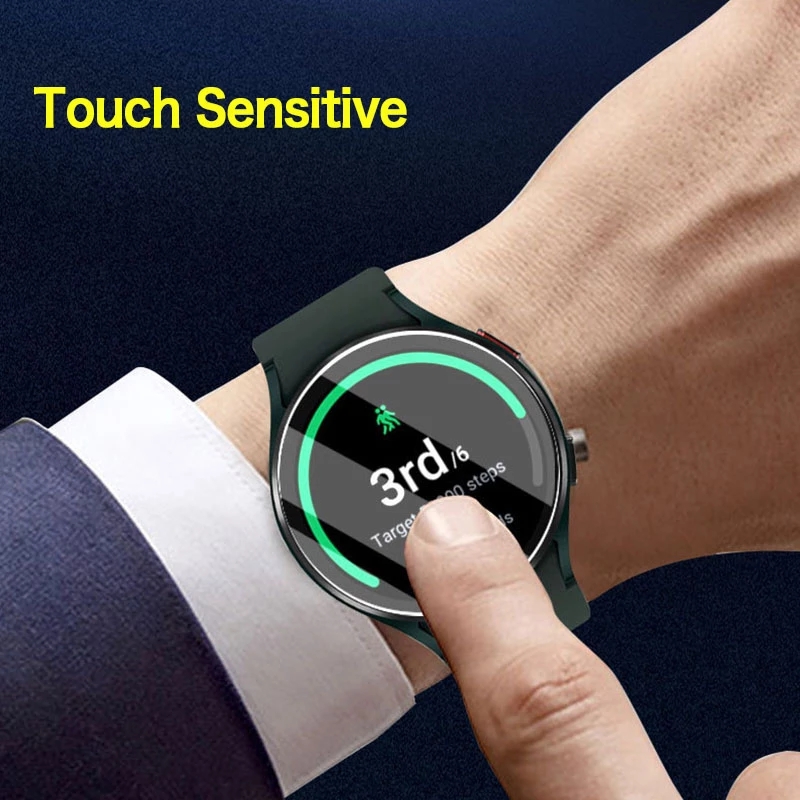 Bakeey-Anti-fouling-Scratch-proof-HD-Clear-Tempered-Glass-Watch-Screen-Protector-for-Samsung-Watch4--1900314-5