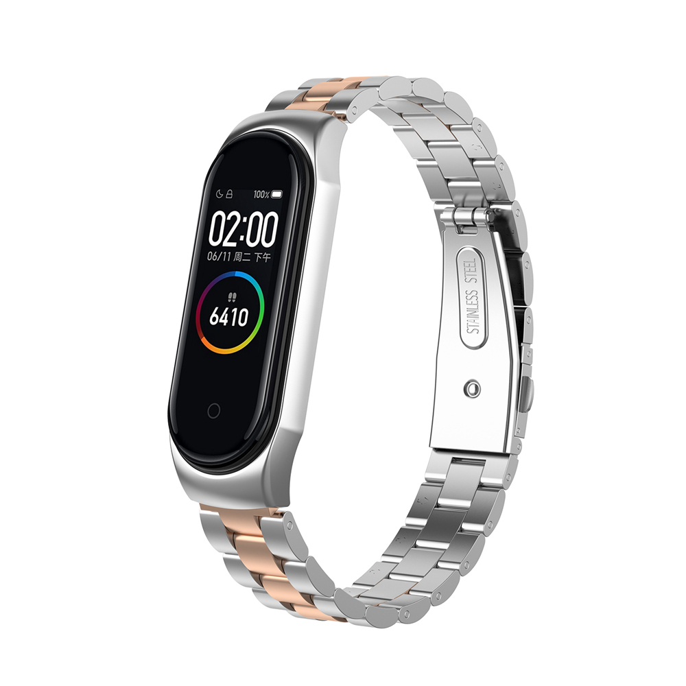 Bakeey-Anti-lost-Design-Chain-Bracelet-Replacement-Watch-Band-for-Xiaomi-Mi-Band-43-Smart-Watch--Non-1527711-9