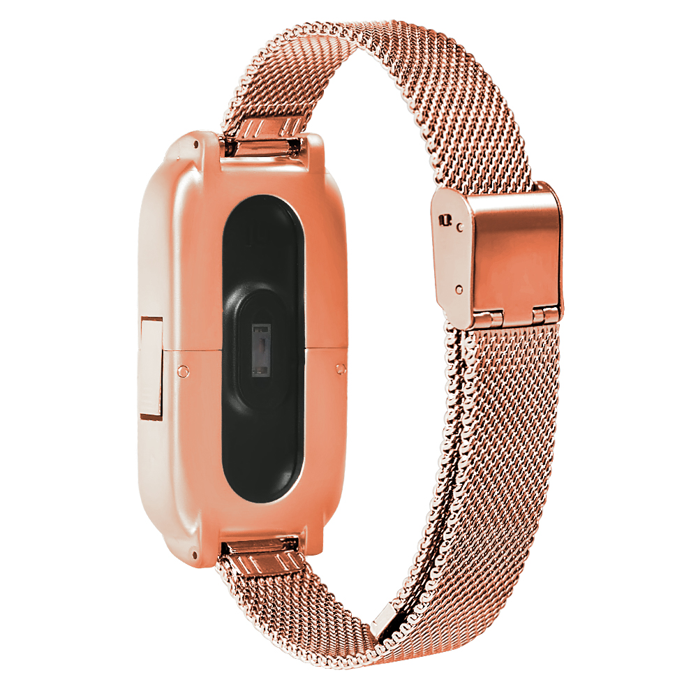 Bakeey-Anti-lost-Design-Mesh-Stainless-Steel-Watch-Band-for-Xiaomi-Miband-3-Non-original-1372424-6