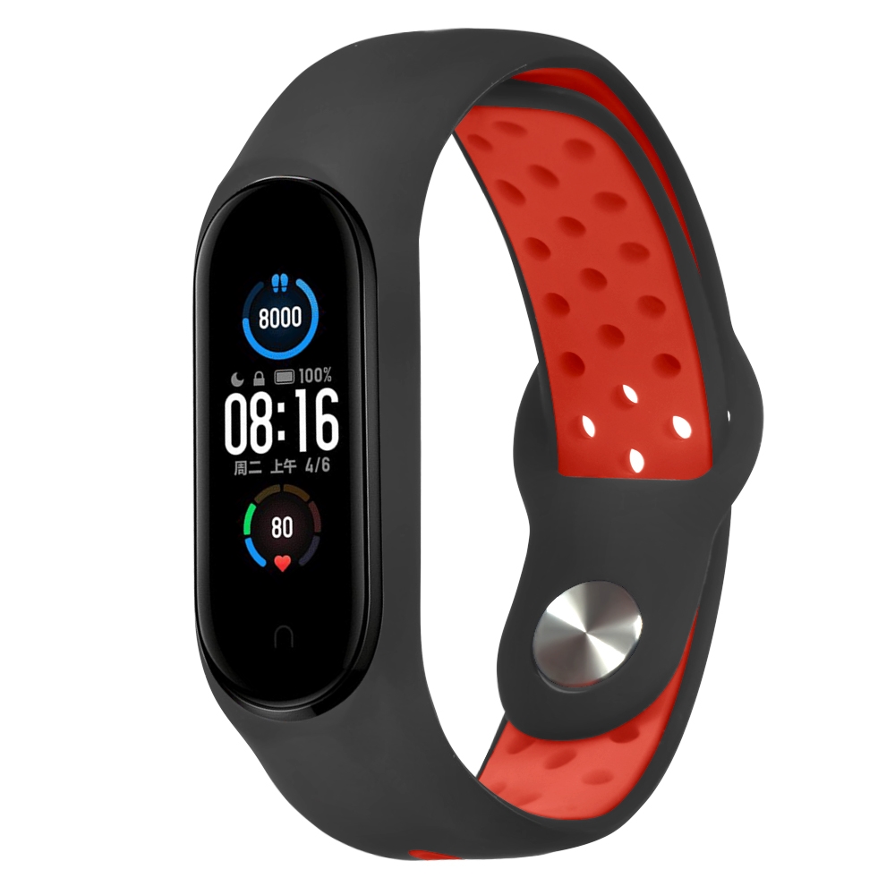 Bakeey-Anti-lost-Silicone-Watch-Band-for-Xiaomi-mi-band-5-Smart-Watch-Non-original-1700318-2