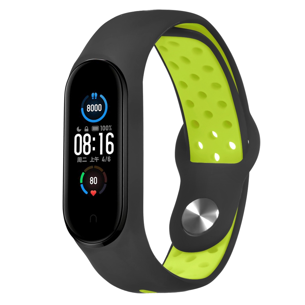 Bakeey-Anti-lost-Silicone-Watch-Band-for-Xiaomi-mi-band-5-Smart-Watch-Non-original-1700318-11