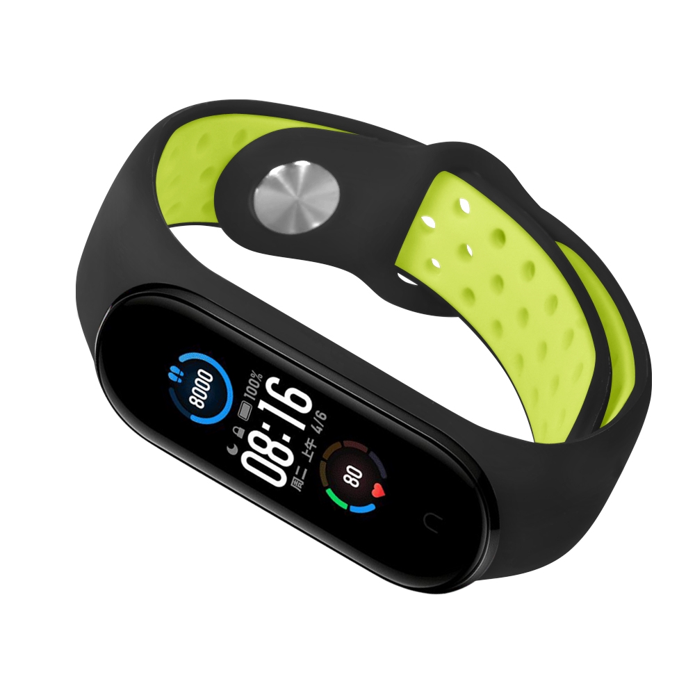 Bakeey-Anti-lost-Silicone-Watch-Band-for-Xiaomi-mi-band-5-Smart-Watch-Non-original-1700318-12