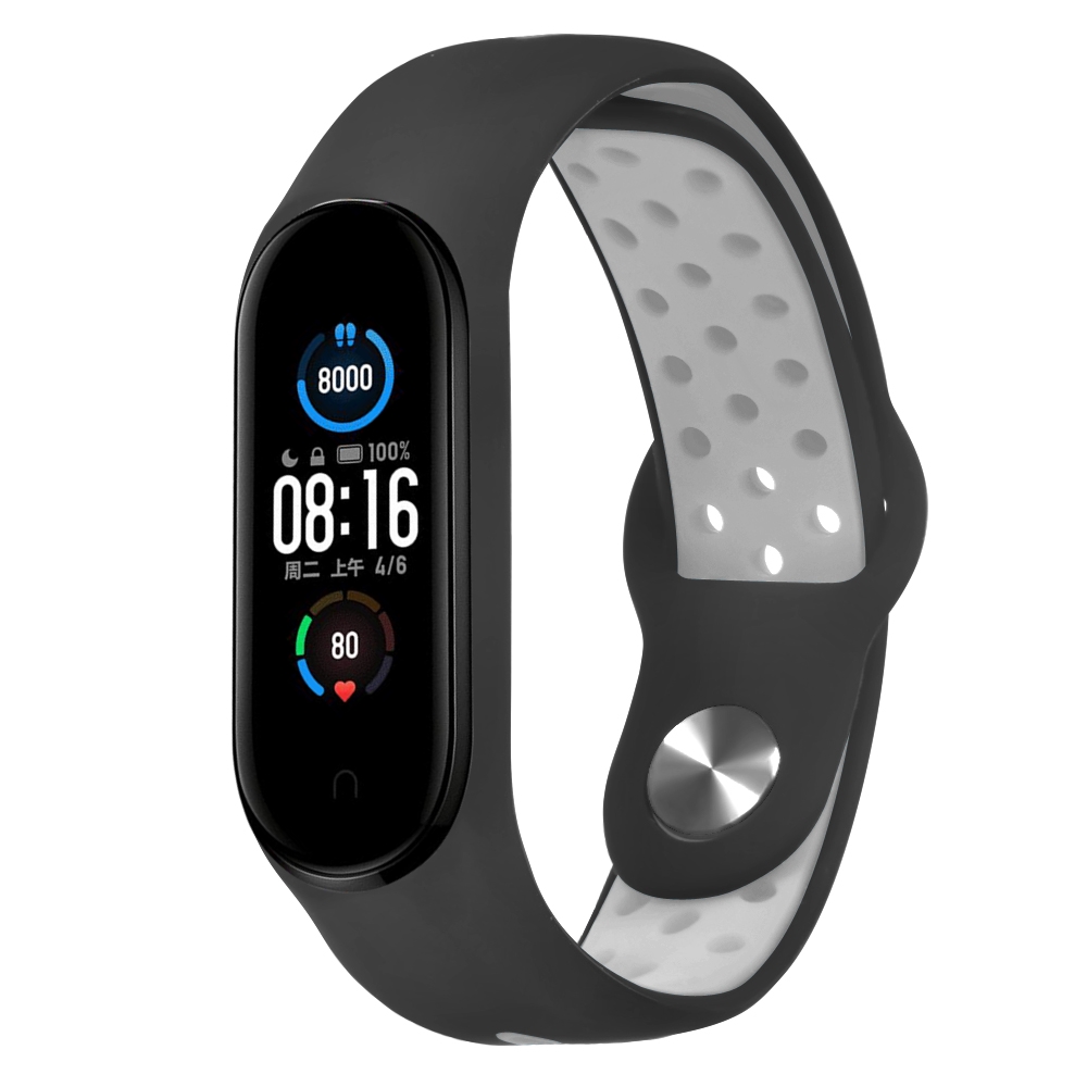 Bakeey-Anti-lost-Silicone-Watch-Band-for-Xiaomi-mi-band-5-Smart-Watch-Non-original-1700318-5