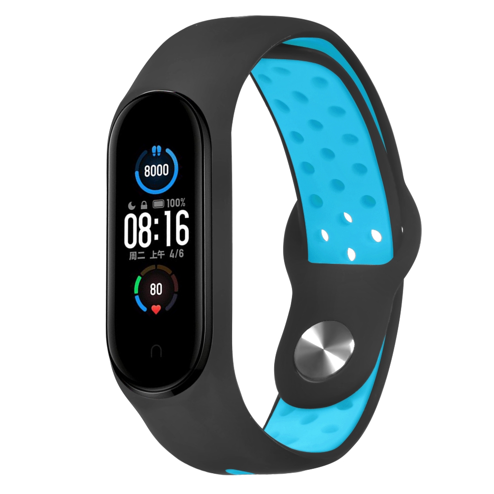 Bakeey-Anti-lost-Silicone-Watch-Band-for-Xiaomi-mi-band-5-Smart-Watch-Non-original-1700318-8