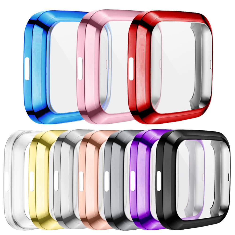 Bakeey-Anti-scratch-TPU-Colorful-Full-Cover-Watch-Case-Watch-Cover-for-Fitbit-Versa-2-Smart-Watch-1630561-1