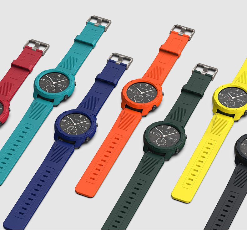 Bakeey-Anti-scratch-Watch-Protector-PC-Colorful-Watch-Case-for-Amazfit-GTR-42MM-Smart-Watch-1631104-1