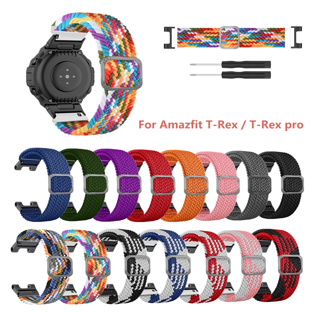 Bakeey-Breathable-Sweatproof-Weave-Watch-Band-Strap-Replacement-for-Huami-Amazfit-T-Rex-T-Rex-pro-Sm-1875033-1