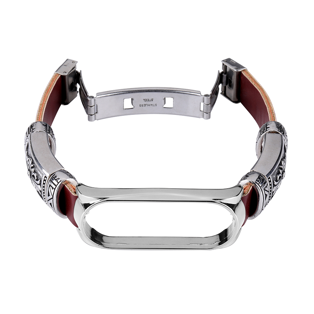 Bakeey-Buckle-Metal-Shell-Retro-Double-Button-Butterfly-Clasp-Strap-Smart-Watch-Band-For-Xiaomi-Mi-B-1716541-11