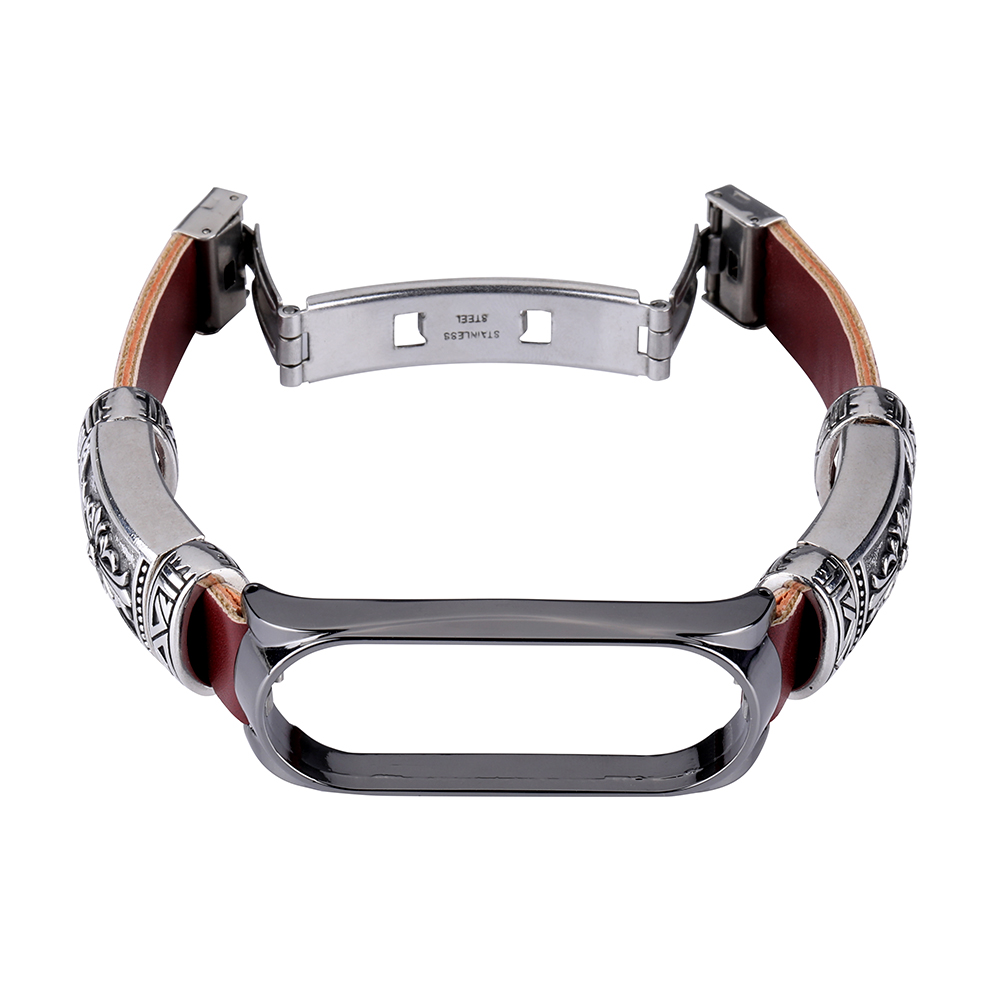 Bakeey-Buckle-Metal-Shell-Retro-Double-Button-Butterfly-Clasp-Strap-Smart-Watch-Band-For-Xiaomi-Mi-B-1716541-12