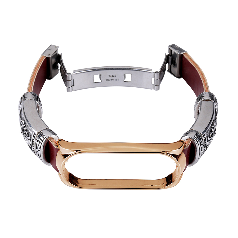 Bakeey-Buckle-Metal-Shell-Retro-Double-Button-Butterfly-Clasp-Strap-Smart-Watch-Band-For-Xiaomi-Mi-B-1716541-13