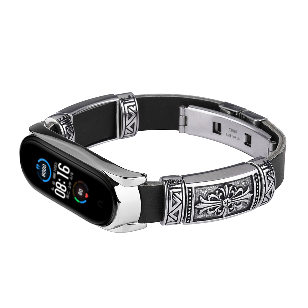 Bakeey-Buckle-Metal-Shell-Retro-Double-Button-Butterfly-Clasp-Strap-Smart-Watch-Band-For-Xiaomi-Mi-B-1716541-15