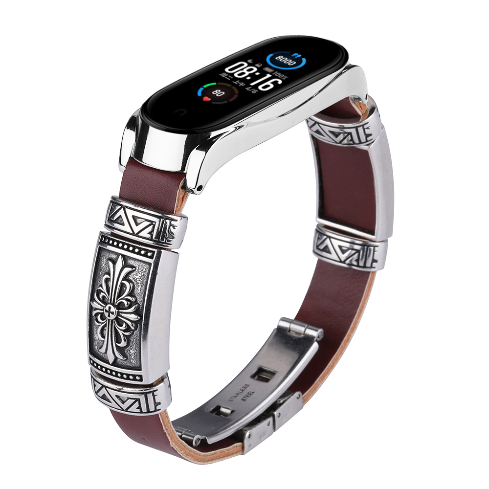 Bakeey-Buckle-Metal-Shell-Retro-Double-Button-Butterfly-Clasp-Strap-Smart-Watch-Band-For-Xiaomi-Mi-B-1716541-17