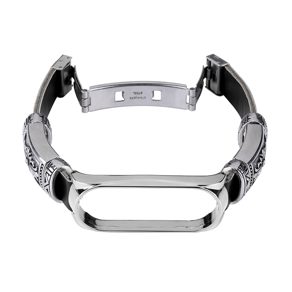 Bakeey-Buckle-Metal-Shell-Retro-Double-Button-Butterfly-Clasp-Strap-Smart-Watch-Band-For-Xiaomi-Mi-B-1716541-8
