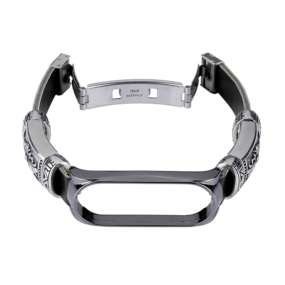 Bakeey-Buckle-Metal-Shell-Retro-Double-Button-Butterfly-Clasp-Strap-Smart-Watch-Band-For-Xiaomi-Mi-B-1716541-9