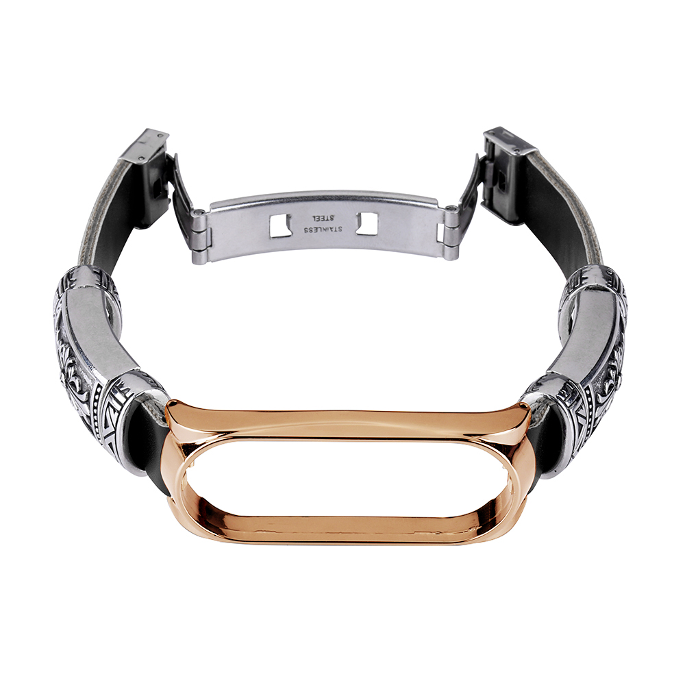 Bakeey-Buckle-Metal-Shell-Retro-Double-Button-Butterfly-Clasp-Strap-Smart-Watch-Band-For-Xiaomi-Mi-B-1716541-10