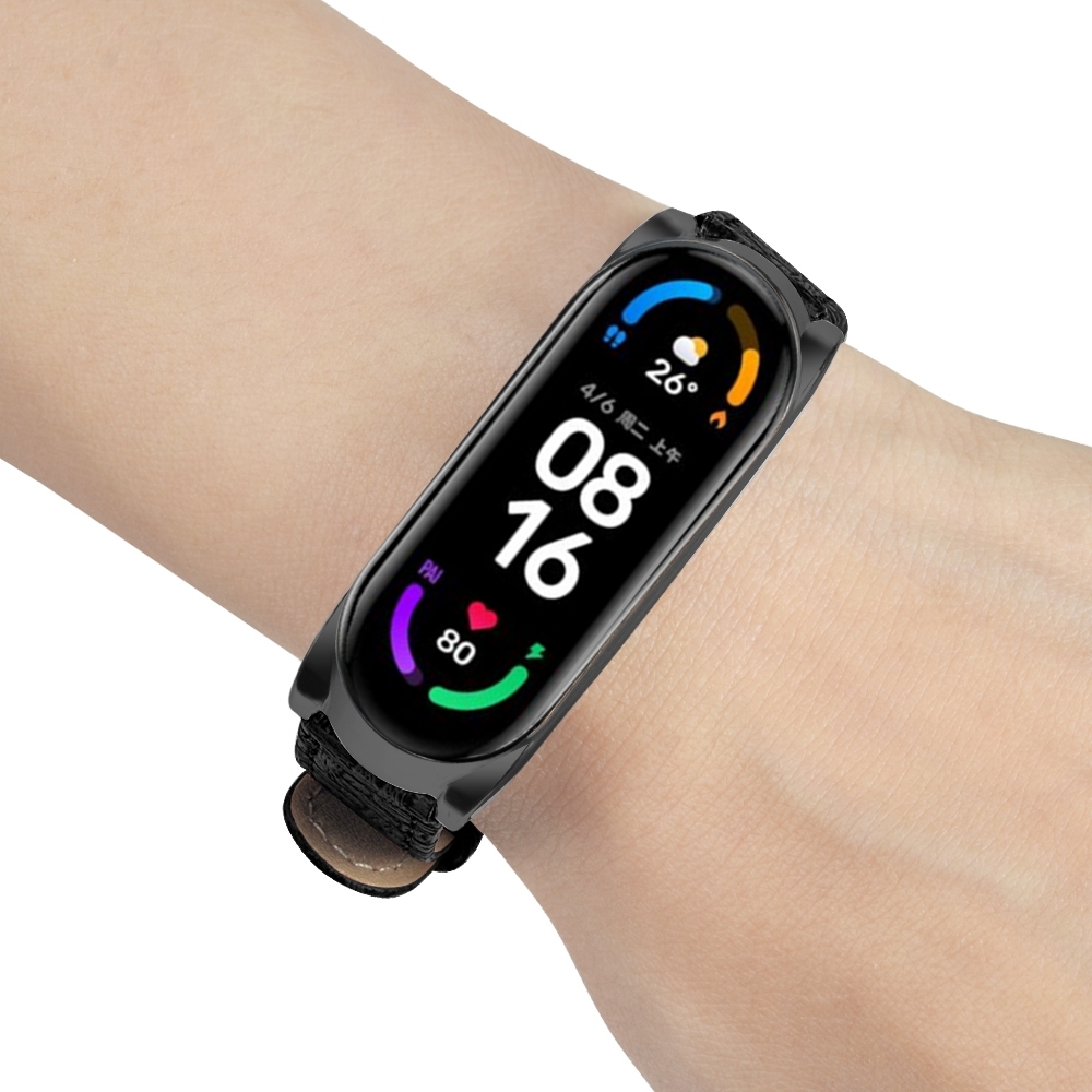Bakeey-Business-Weave-Textured-PU-Leather-Watch-Band-Strap-Replacement-for-Xiaomi-Mi-Band-6--Mi-Band-1838364-6