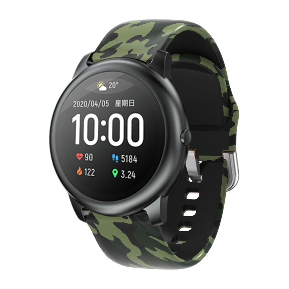 Bakeey-Camouflage-Printed-Silicone-Watch-Strap-for-Haylou-LS05-Solar-Smart-Watch-1734842-5