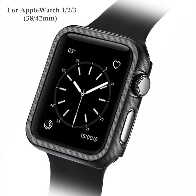 Bakeey-Carbon-Fiber-Watch-Bumper-Watch-Cover-For-Apple-Watch-Series-1234-1396635-2