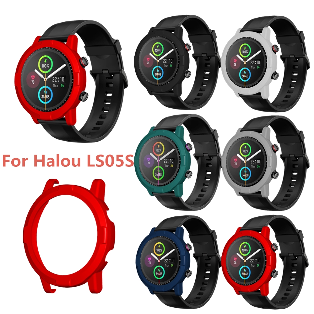 Bakeey-Colorful-Anti-Scratch-Shockproof-PC-Watch-Case-Cover-for-Haylou-LS05S-Smart-Watch-1875056-1