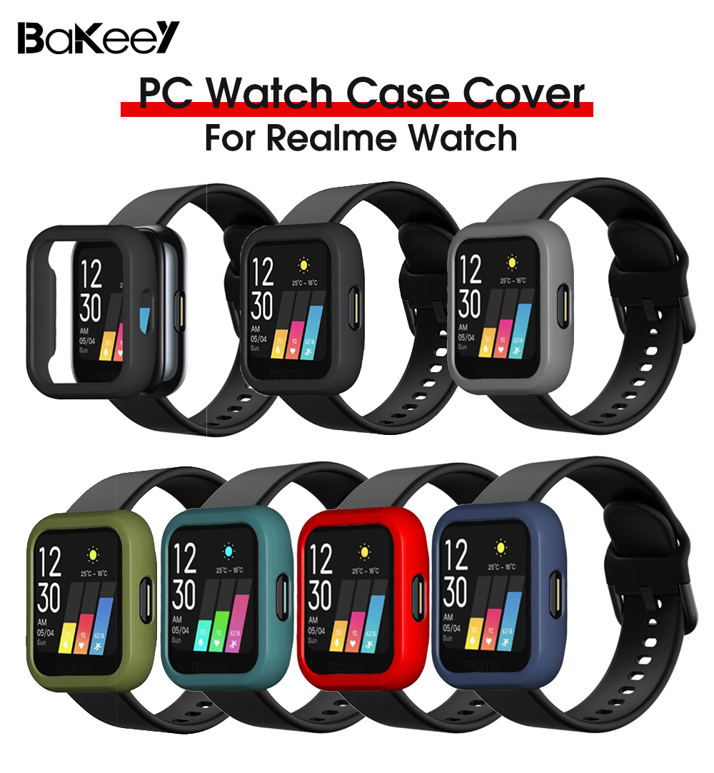 Bakeey-Colorful-Anti-Scratch-Shockproof-PC-Watch-Case-Cover-for-realme-Watch-1821287-1