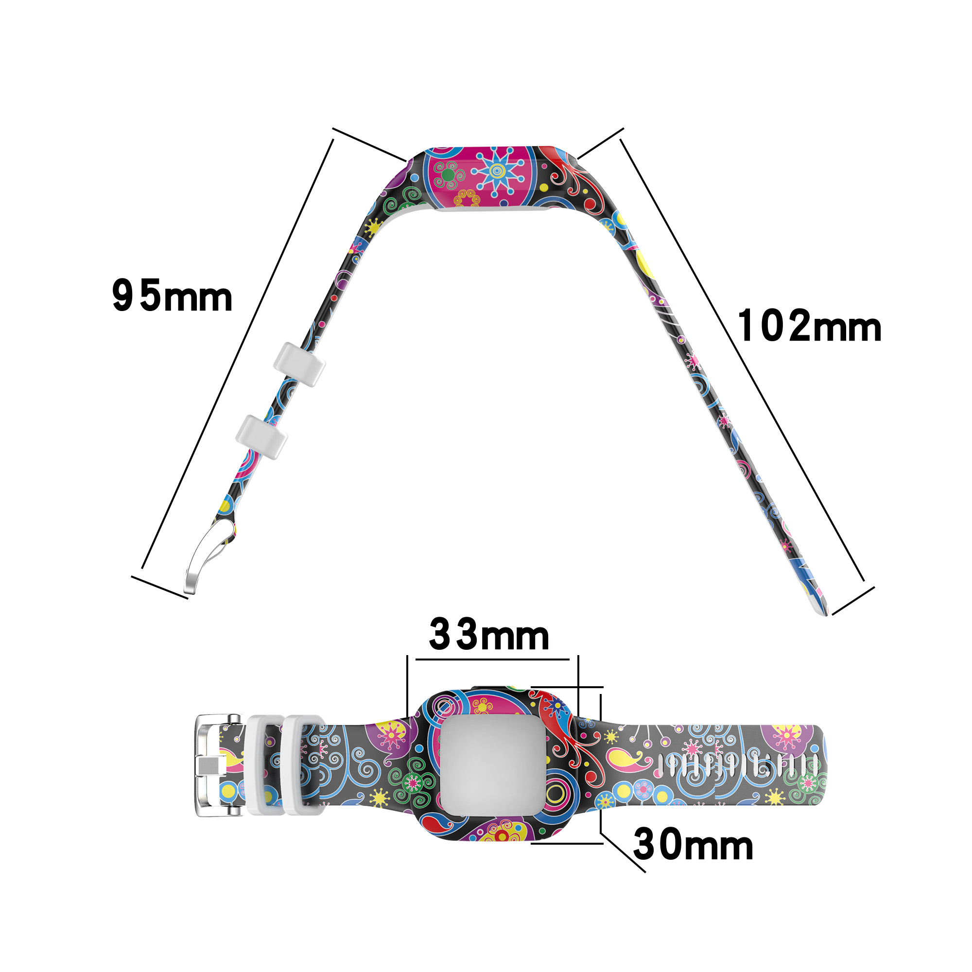 Bakeey-Colorful-Half-pack-Silicone-Kids-Replacement-Strap-Smart-Watch-Band-For-Garmin-Fit-JR3Vivofit-1806538-3