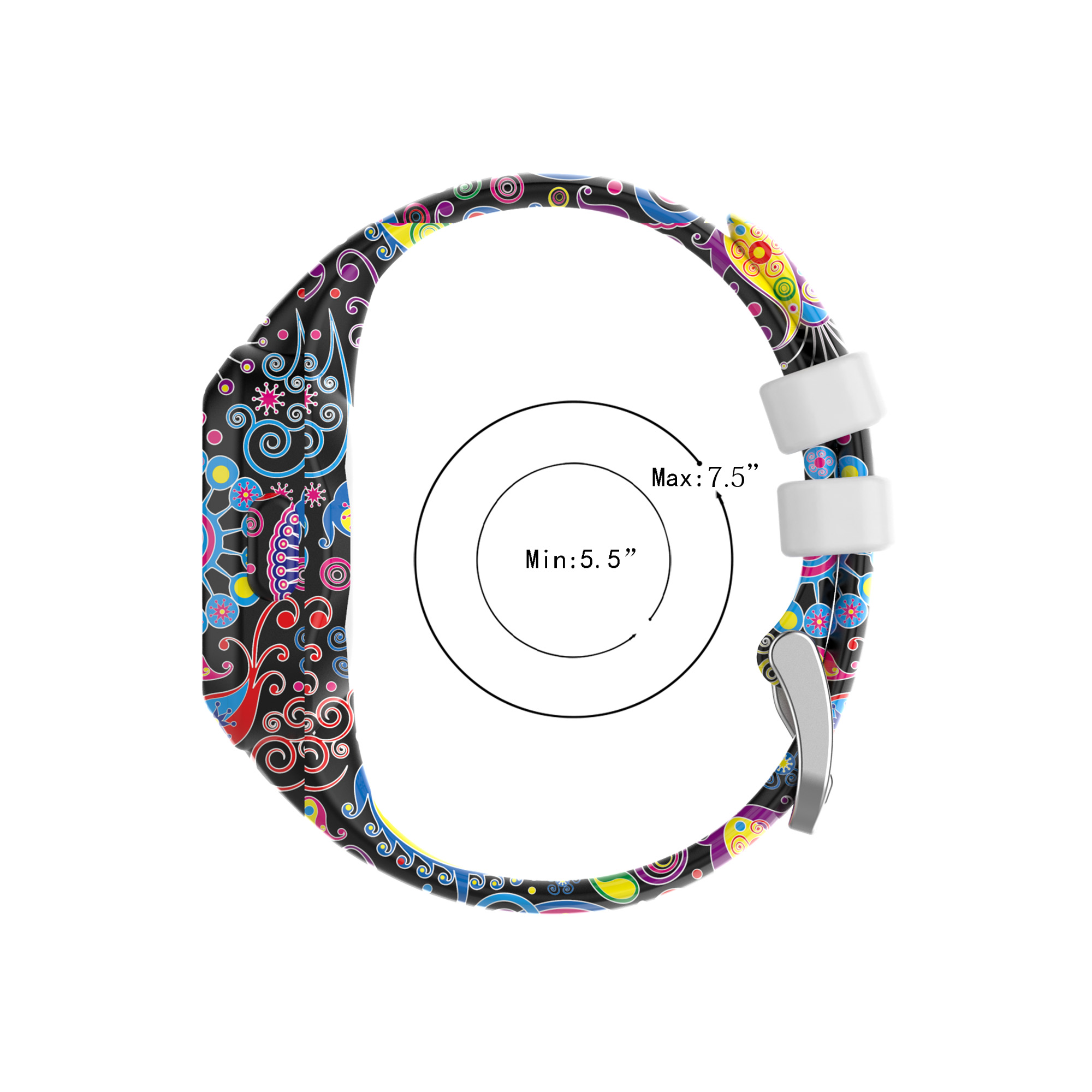 Bakeey-Colorful-Half-pack-Silicone-Kids-Replacement-Strap-Smart-Watch-Band-For-Garmin-Fit-JR3Vivofit-1806538-4