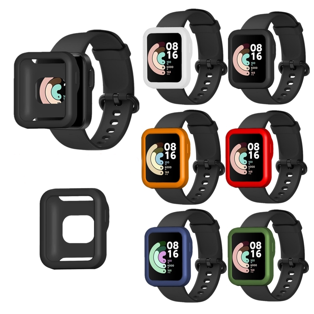 Bakeey-Colorful-PC-Material-Watch-Case-Cover-Watch-Protector-For-Xiaomi-Mi-Watch-Lite-1825330-1