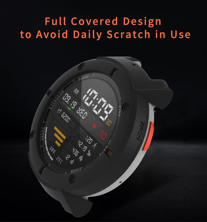 Bakeey-Colorful-Screen-Protector-Case-Silicone-Watch-Cover-for-Amazfit-Verge-Smart-Watch-Non-origina-1443019-5