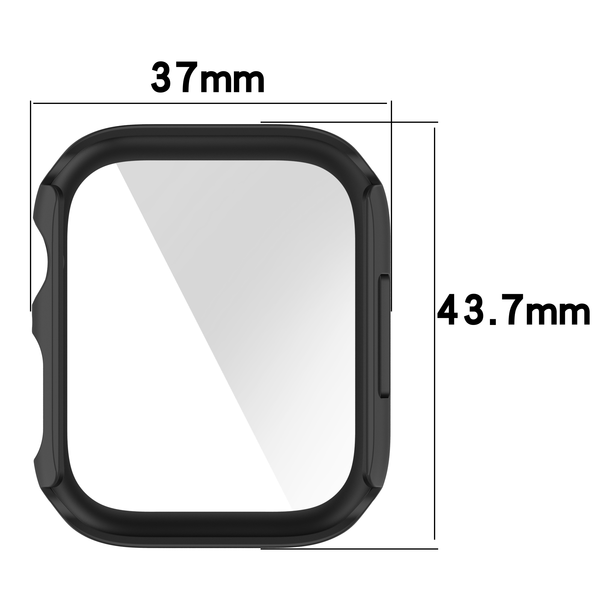 Bakeey-Colorful-Shockproof-Anti-Scratch-PC--HD-Clear-Tempered-Glass-Full-Cover-Watch-Case-Cover-for--1912338-23