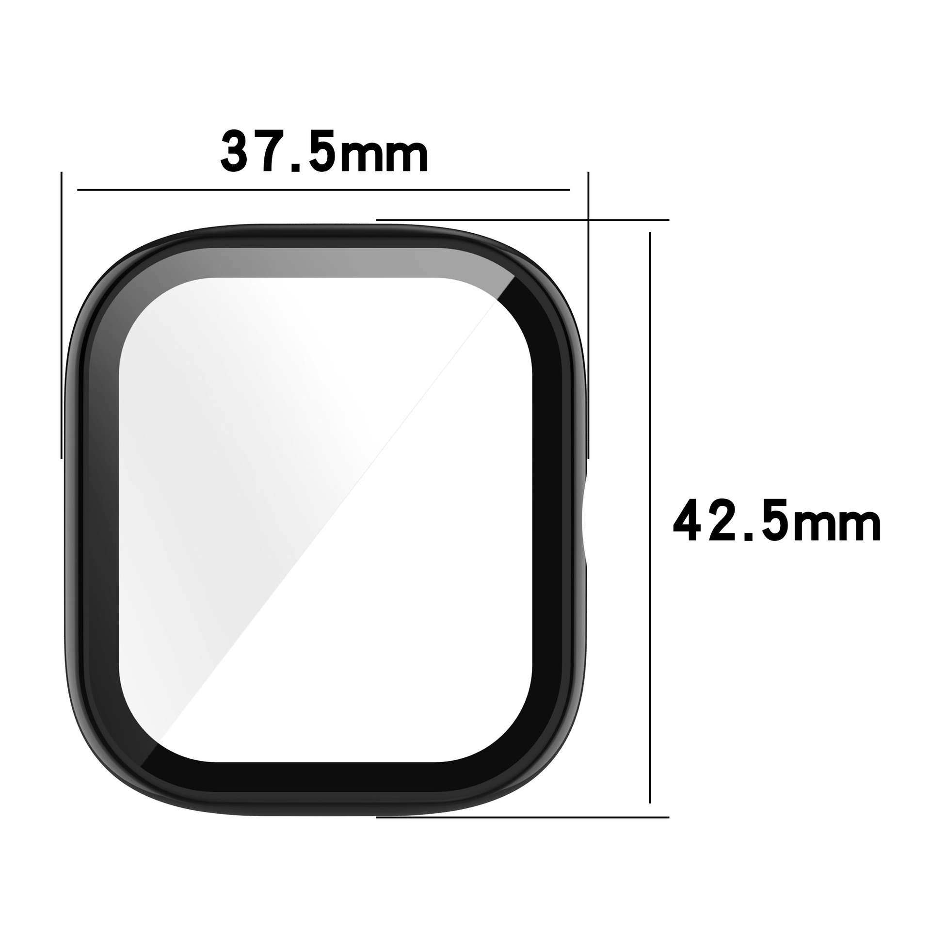 Bakeey-Colorful-Shockproof-Anti-Scratch-PC--HD-Clear-Tempered-Glass-Full-Cover-Watch-Case-Cover-for--1917590-7