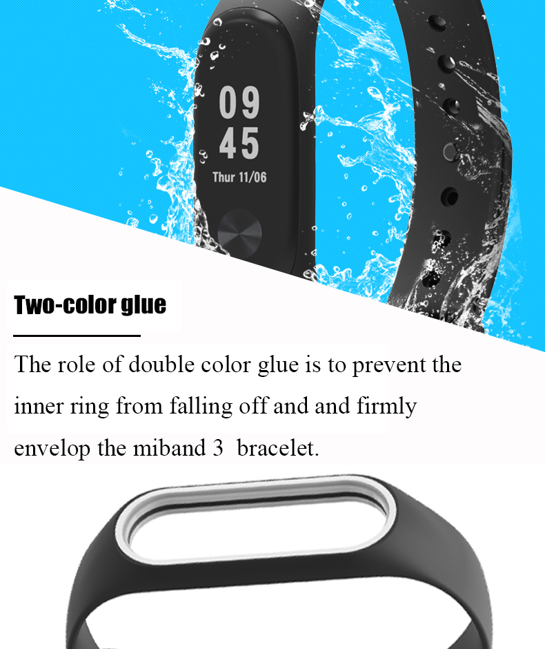 Bakeey-Colorful-Silicone-Replacement-Wristband-Strap-Bracelet-Wristband-for-XIAOMI-Mi-Band-3-1308818-3