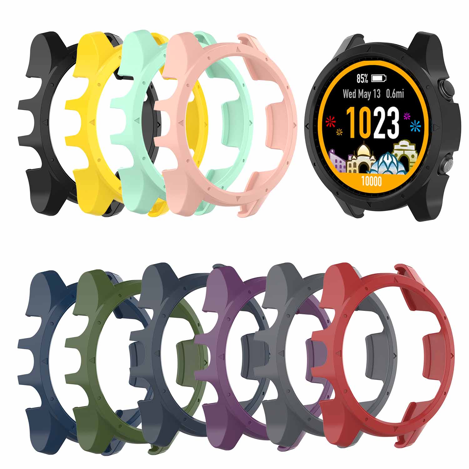 Bakeey-Colorful-Sport-Accessory-Watch-Protector-Case-for-Garmin-935-Smart-Watch-1489827-1