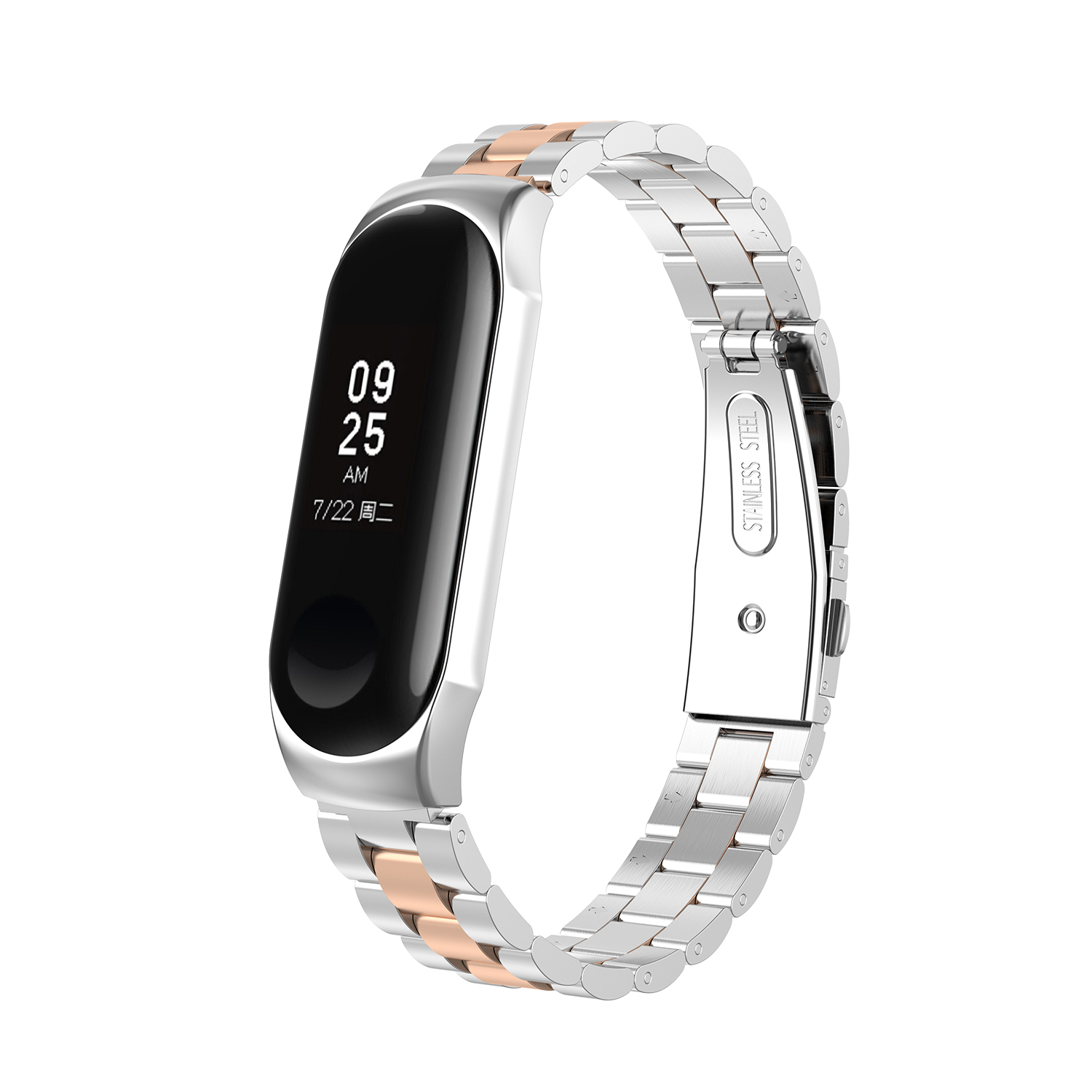 Bakeey-Colorful-Stainless-Steel-Watch-Band-Replacement-Watch-Strap-for-Xiaomi-mi-band-34-Non-origina-1489829-9