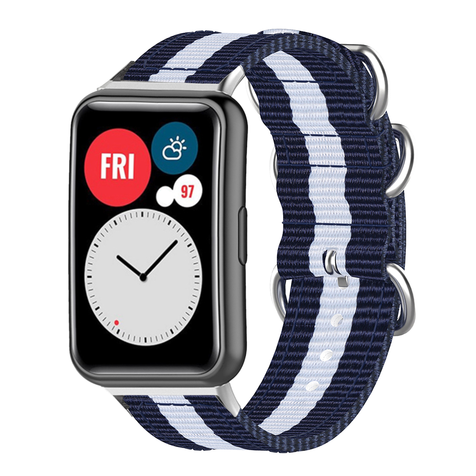 Bakeey-Colorful-Sweatproof-Canvas-Nylon-Watch-Band-Strap-Replacement-for-lrmHuawei-Watch-Fit-1817378-14