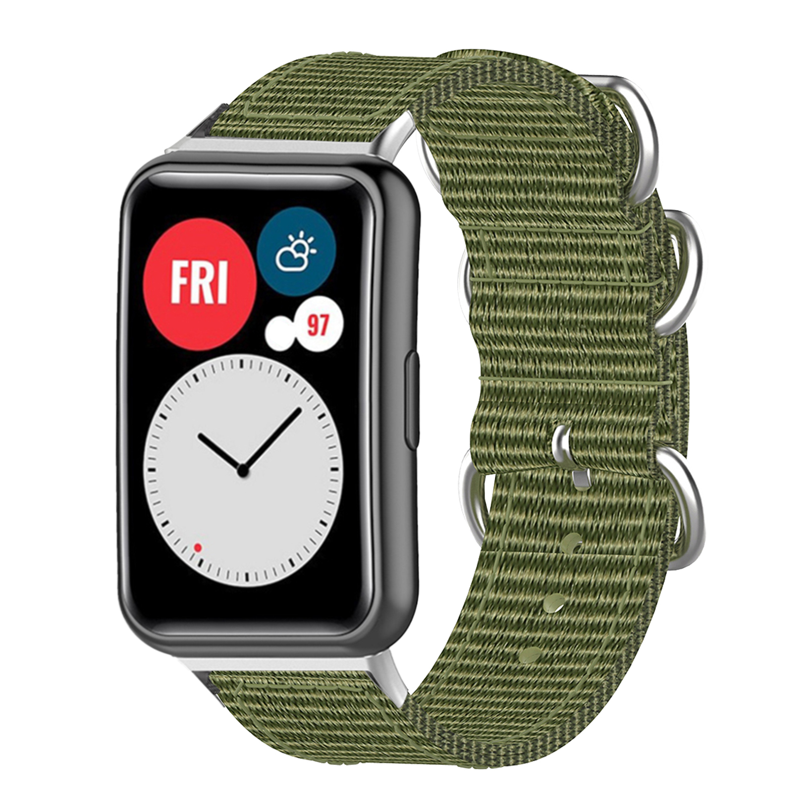 Bakeey-Colorful-Sweatproof-Canvas-Nylon-Watch-Band-Strap-Replacement-for-lrmHuawei-Watch-Fit-1817378-22