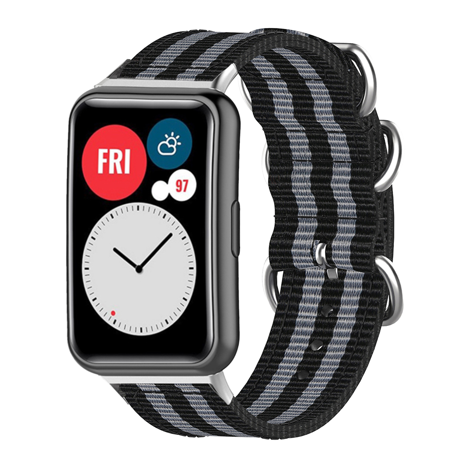 Bakeey-Colorful-Sweatproof-Canvas-Nylon-Watch-Band-Strap-Replacement-for-lrmHuawei-Watch-Fit-1817378-26