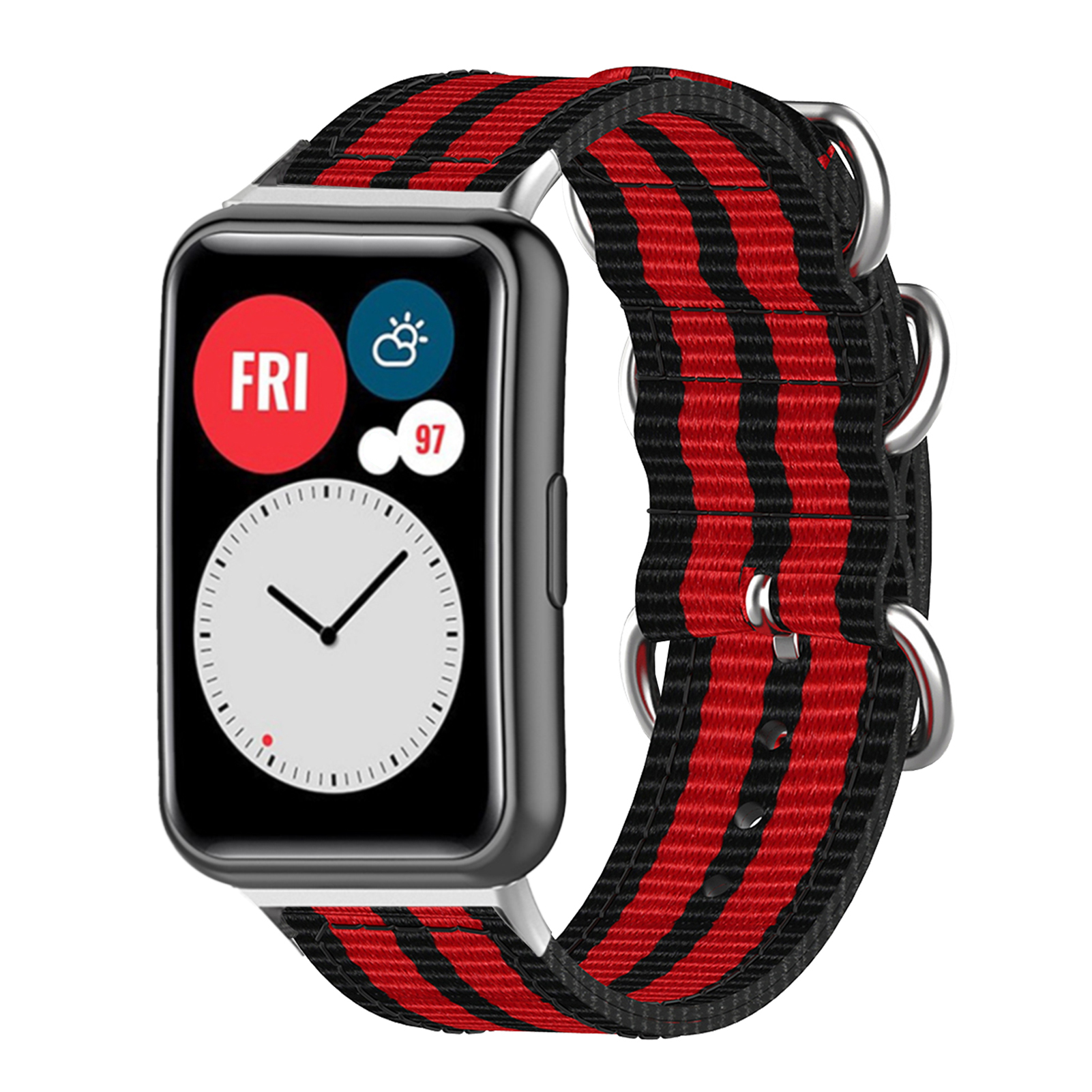 Bakeey-Colorful-Sweatproof-Canvas-Nylon-Watch-Band-Strap-Replacement-for-lrmHuawei-Watch-Fit-1817378-30