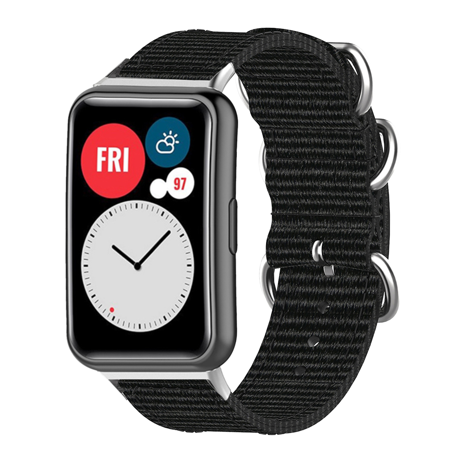 Bakeey-Colorful-Sweatproof-Canvas-Nylon-Watch-Band-Strap-Replacement-for-lrmHuawei-Watch-Fit-1817378-6