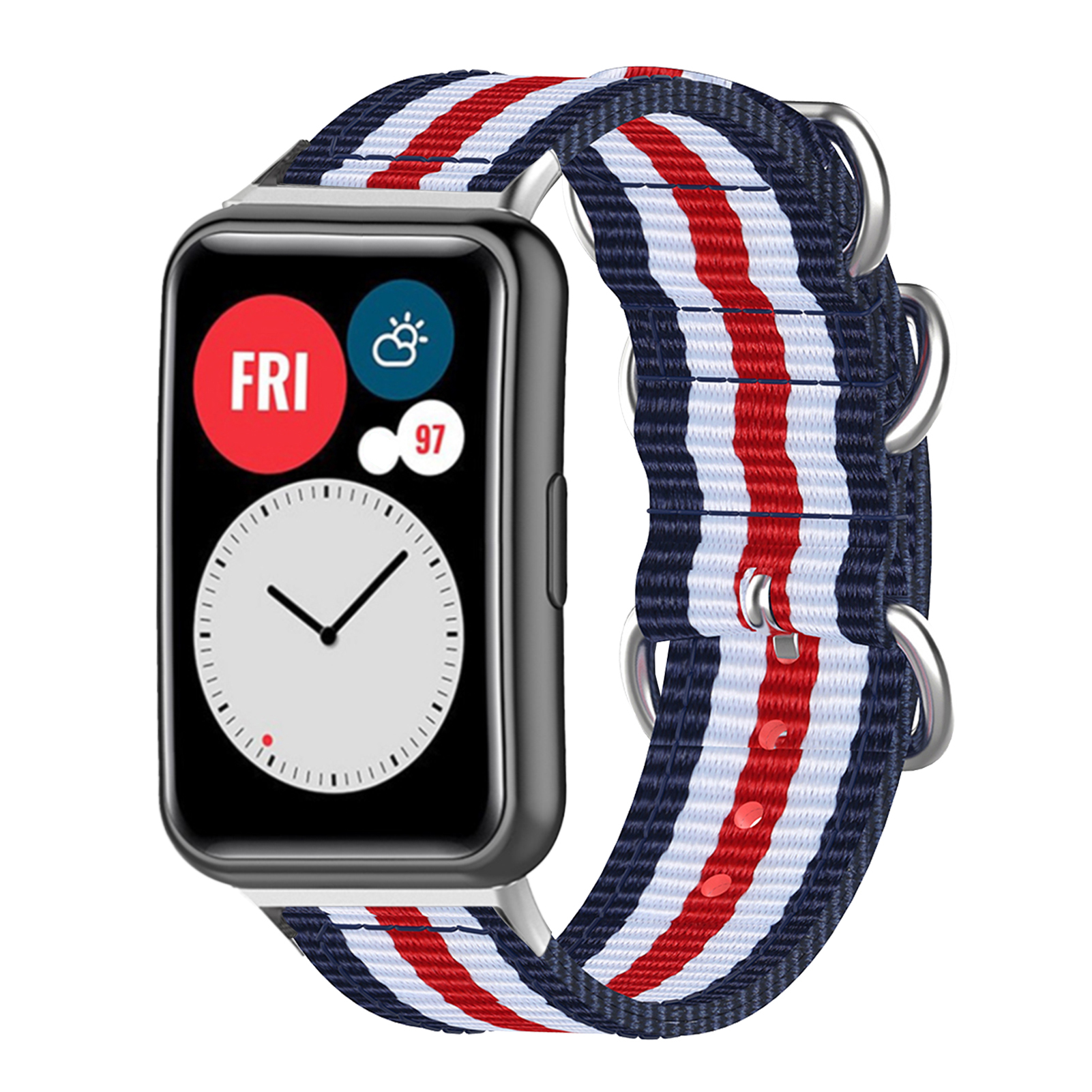 Bakeey-Colorful-Sweatproof-Canvas-Nylon-Watch-Band-Strap-Replacement-for-lrmHuawei-Watch-Fit-1817378-10