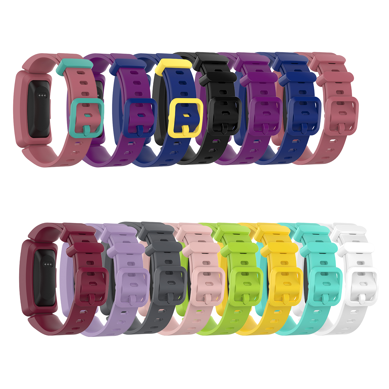 Bakeey-Colorful-Watch-Band-with-Cover-Case-for-Fitbit-Ace-2-Inspire-HR-Smart-Watch-1743386-2