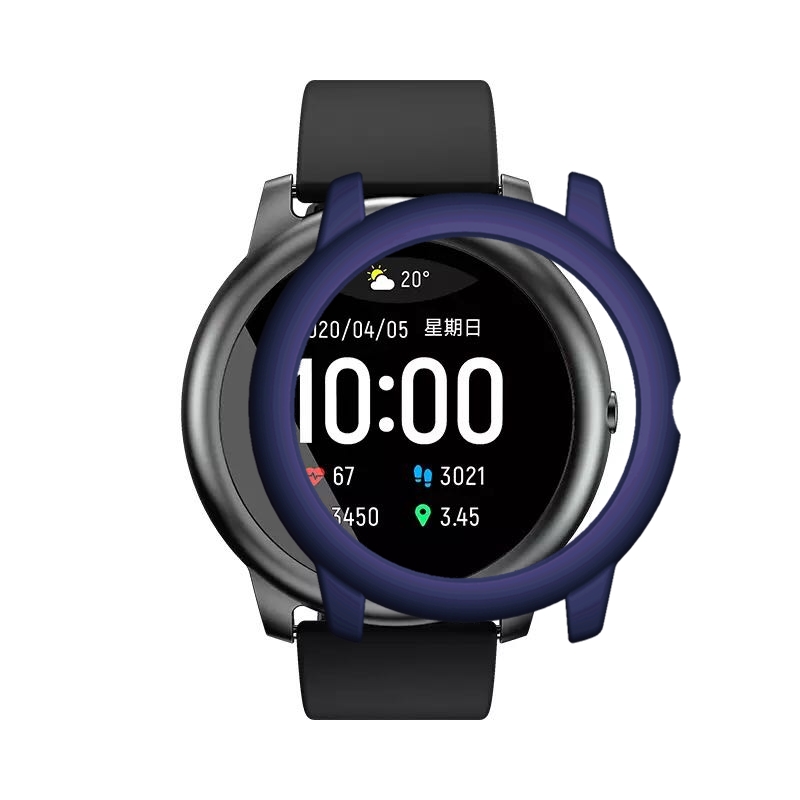 Bakeey-Colorful-Watch-Case-Watch-Cover-Light-PC-Screen-Protector-for-Haylou-Solar-LS05-Non-original-1722162-15