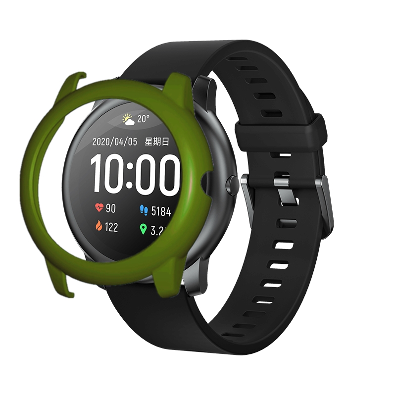 Bakeey-Colorful-Watch-Case-Watch-Cover-Light-PC-Screen-Protector-for-Haylou-Solar-LS05-Non-original-1722162-16