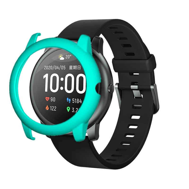 Bakeey-Colorful-Watch-Case-Watch-Cover-Light-PC-Screen-Protector-for-Haylou-Solar-LS05-Non-original-1722162-18