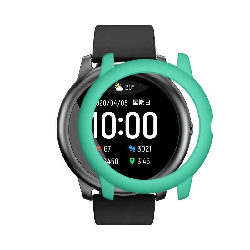 Bakeey-Colorful-Watch-Case-Watch-Cover-Light-PC-Screen-Protector-for-Haylou-Solar-LS05-Non-original-1722162-19