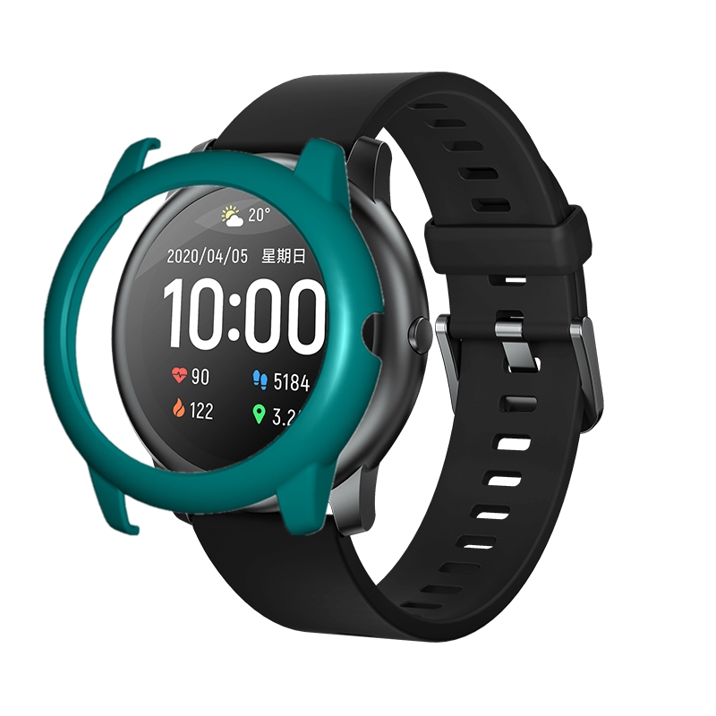 Bakeey-Colorful-Watch-Case-Watch-Cover-Light-PC-Screen-Protector-for-Haylou-Solar-LS05-Non-original-1722162-20