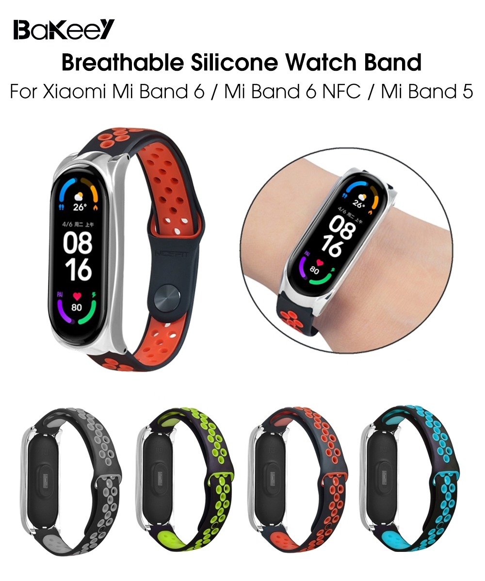 Bakeey-Comfortable-Breathable-Silicone-Watch-Band-Strap-Replacement-for-Xiaomi-Mi-Band-6--Mi-Band-5--1834112-1