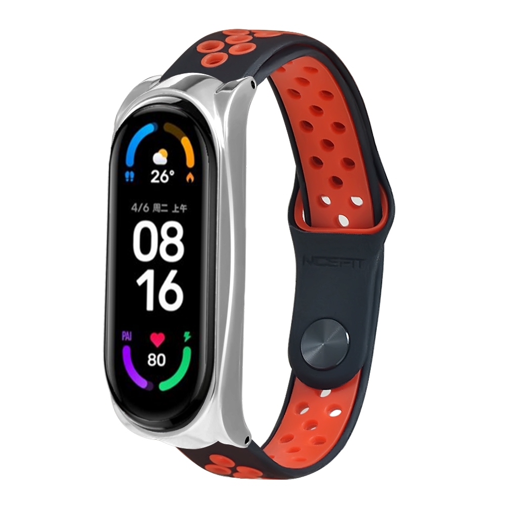 Bakeey-Comfortable-Breathable-Silicone-Watch-Band-Strap-Replacement-for-Xiaomi-Mi-Band-6--Mi-Band-5--1834112-2