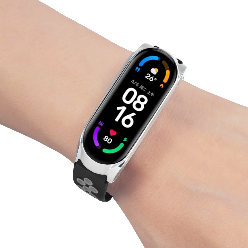 Bakeey-Comfortable-Breathable-Silicone-Watch-Band-Strap-Replacement-for-Xiaomi-Mi-Band-6--Mi-Band-5--1834112-9