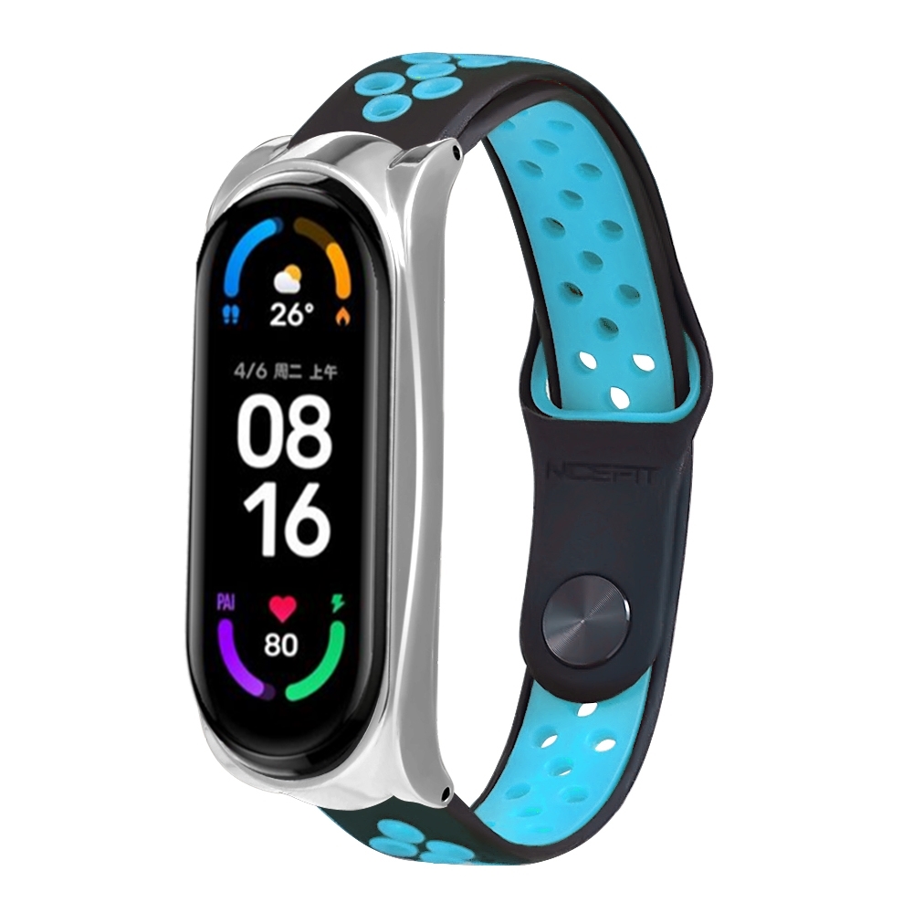 Bakeey-Comfortable-Breathable-Silicone-Watch-Band-Strap-Replacement-for-Xiaomi-Mi-Band-6--Mi-Band-5--1834112-10