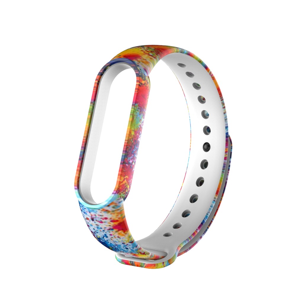 Bakeey-Comfortable-Colorful-Painting-TPE-Watch-Band-Strap-Replacement-for-Xiaomi-Mi-Band-6--Mi-Band--1834447-12